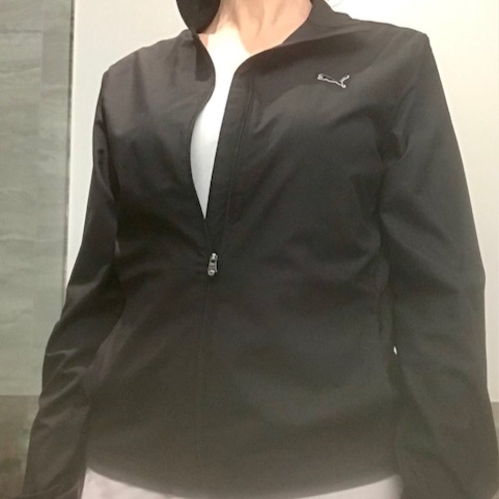 Puma wind jacket,  black, medium